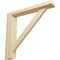 Ekena Millwork 2 1/2"W x 12 3/4"D x 12 1/4"H Traditional Shelf Bracket, Maple BKT02X12X12TRMA - alternate 1